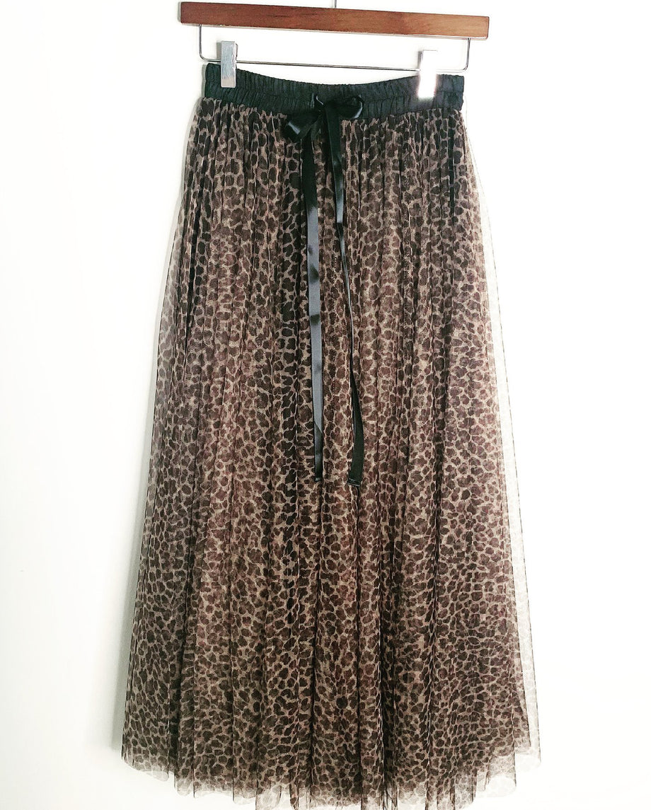 Animal print clearance tulle skirt